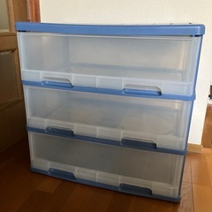 【無料】収納ケース　３段　※取りに来て頂ける方の画像