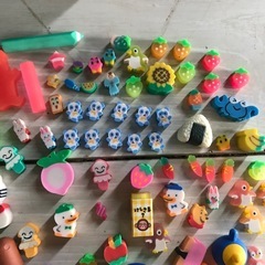 消しゴム　まとめ　大量　昭和　レトロ　かわいい　香りつき　文房具　の画像