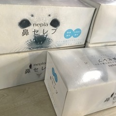 鼻セレブ　ティッシュ　5個セット　まとめて　お買い得新品　未開封　保管品　日用品　生活用品　生活雑貨　nepia　の画像