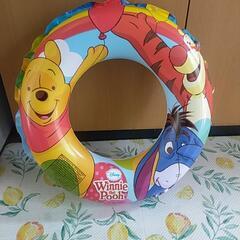 新品　幼児用ディズニーぷーさん浮き輪　プール海水浴用品の画像