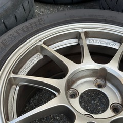 ブリヂストン RE-71rs 195/50R15 ホイール4本 ロードスターなどの画像