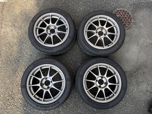 ブリヂストン RE-71rs 195/50R15 ホイール4本 ロードスターなど