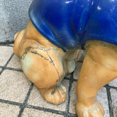 犬の陶器製置物の画像