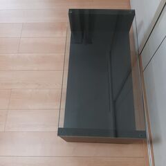 (家具）ガラスセンターテーブル,コンパクトテーブル,来客テーブルの画像