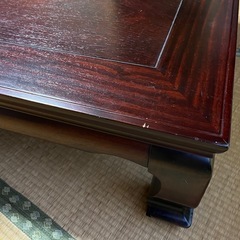 大きめ座卓テーブル150cm中古の画像