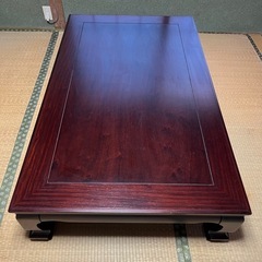 大きめ座卓テーブル150cm中古の画像