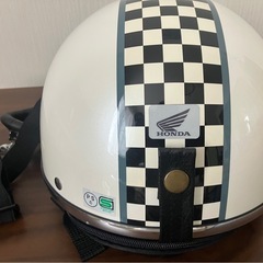 ◼️ヘルメット 半キャップ ゴーグル付き 57-59cmの画像