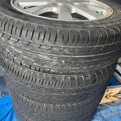 スズキ用4本セットホイールタイヤ14インチアルミの画像