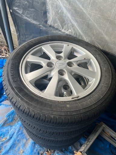 スズキ用4本セットホイールタイヤ14インチアルミ