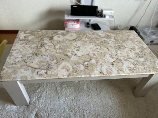 大理石ローテーブル