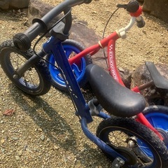 キッズバイク 2台セット 子ども用練習バイク の画像