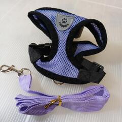 新品です!小型犬用ハーネス&リード・メッシュなので通気性が良くお勧め商品です!ホー厶センターではハーネス&リードセットで¥3000円前後致します。の画像