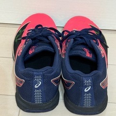asics Lazerbeam スニーカー 23.0 cm レッド/ネイ　美品　アシックスの画像