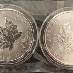 ２０２５年カナダメイプルリーフ銀貨1オンス  2枚セットの画像
