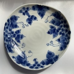 古染葡萄絵 取皿二枚組の画像