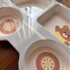 メラミン　お子様プレート2枚の画像