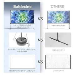 ⭕100インチ自立型大型スクリーン⭕の画像
