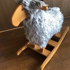 かわいい❤︎ ひつじの木馬の画像