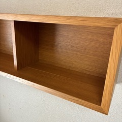 無印良品 壁に付けられる家具 箱(幅88cm) オーク材の画像