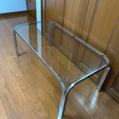 美品 ガラステーブル　センターテーブル ②の画像