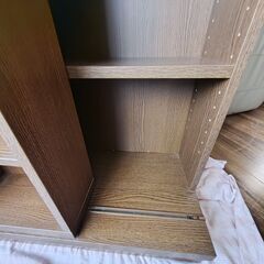 本棚／薄型スライド書棚 ９０x１８０ｘ３０　自宅まで取りに来てくださる方の画像
