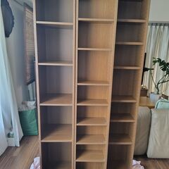 本棚／薄型スライド書棚 ９０x１８０ｘ３０　自宅まで取りに来てくださる方の画像