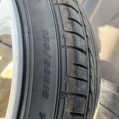 WORK エモーションT7R ホワイト　16インチ6.5J 100 4H 165/50R16 4本セットの画像