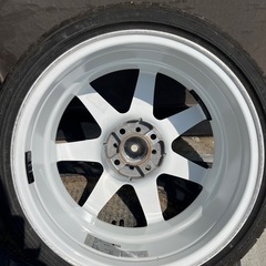 WORK エモーションT7R ホワイト　16インチ6.5J 100 4H 165/50R16 4本セットの画像