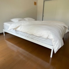 クイーンサイズ！ IKEA ベッド 寝具一式　の画像