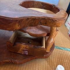 和風木製ポットおきの画像