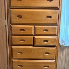 木製ひきだし収納家具の画像