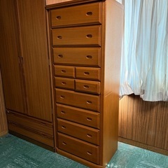 木製ひきだし収納家具の画像