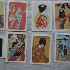 永谷園　名画カード　竹久夢二美人画　16枚の画像