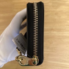 コーチ　ファスナー付ブラック長財布D⑤【新品未使用】の画像