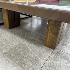 ★リユースのサカイ高崎店★TJ12531  テーブル 茶 H33×D78×W150 クリーニング済みの画像