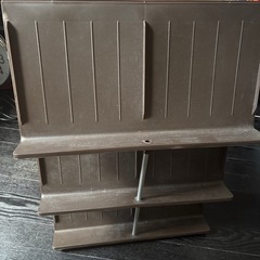 【中古美品】シューズラック　縦置き　3段6足収納　ブラウン　下北沢　世田谷代田駅　【近場限定お届け】　の画像