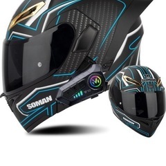 バイクヘルメットフルフェイス　新品未使用　Bluetoothの画像