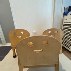 子供の椅子　キッズチェア　木こり椅子の画像