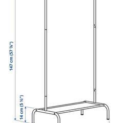IKEA ハンガーラックの画像