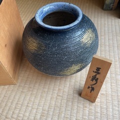 花瓶　信楽焼の画像