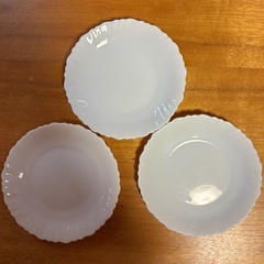 白皿　３枚　直径19cm