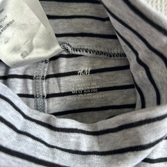 H&M オーガニックコットン ストライプボトムス 2〜4ヶ月の画像