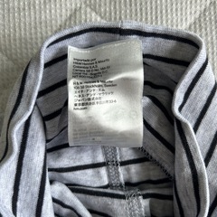 H&M オーガニックコットン ストライプボトムス 2〜4ヶ月の画像