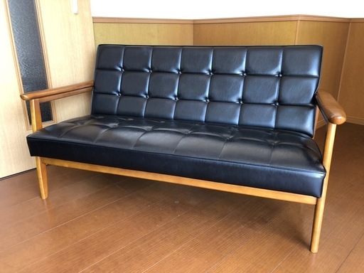 カリモク 60 Kチェア2シーター 美品です