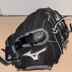 MIZUNO 少年軟式用オールラウンド5Sブラック阪神タイガース　トラッキー柄＋Kaiser キッズグローブ 8インチの画像