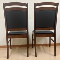 訳ありA級品　ダイニングチェア2脚セットの画像