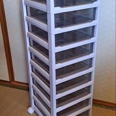 キャスター付き収納ケース 10段の画像