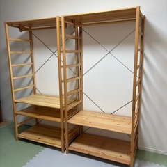 無印 MUJI／パイン材ユニットシェルフ小／中古 無印良品 パイン材ユニットシェルフ奥行25cmタイプ 86cm幅 小 幅
