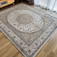 【お取引決定】絨毯　カーペットトルコ産 ペルシャ絨毯　200×250 アイボリーの画像