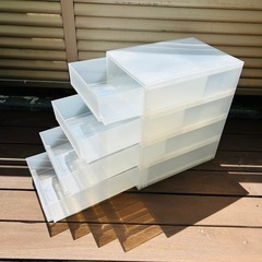 無印良品ポリプロピレン　小物収納ケース　引出4段の画像